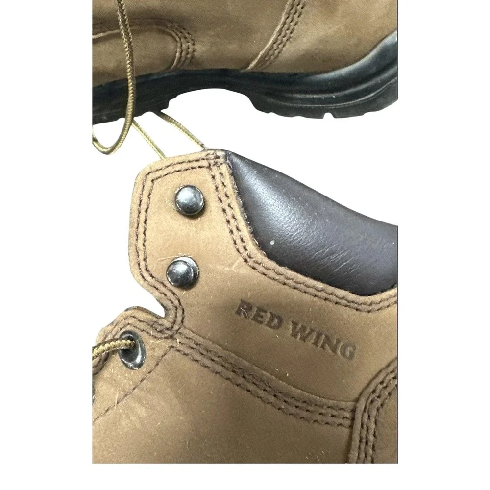 Red Wing Shoes Mens 2240 Work Boot 9D Brown King Toe Safety Waterproof Lace Up